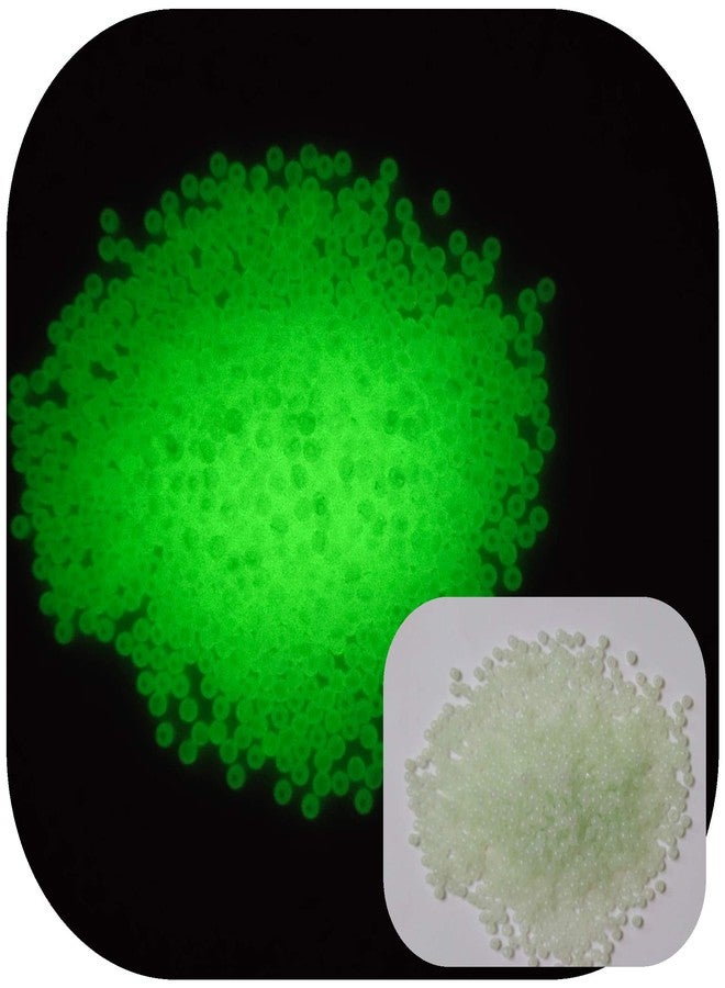 JASH Glow in The Dark Beads(Small) Green Colour 100gm - Image 1